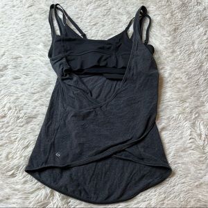 Lululemon tank - draped back w/ bra